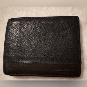 Austin Reed Classic Black Leather Card Holder